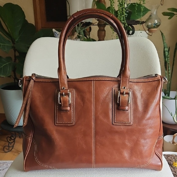 Brown Leather Tote Bag - Picture 3 of 7